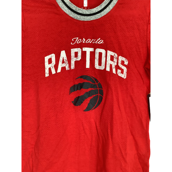 NBA Raptors Red Graphic S/S T-Shirt Large 14 - Picture 2 of 6
